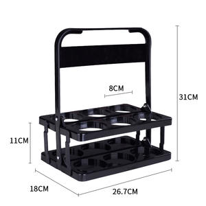 Canasta Plegable para Botellas de Vino con Logotipo Personalizado IStapromo, Material PP, Capacidad para 6 Botellas, Canasta Plegable para Cerveza - Product Image 6