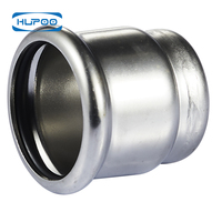 Coudes forgés ronds durables en acier inoxydable SS304 SS316 à 90 degrés, polis, pour soudage, Hupoo HP213 1.6Mpa, pour plomberie de bâtiments commerciaux et sprinklers anti-incendie