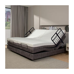 Cama Médica Eléctrica Tecforcare para Hospitales, Marco Ajustable en Altura, Moderna, para Cuidado de Ancianos en Residencias, Mobiliario Médico - Product Image 1