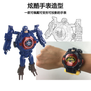 นาฬิกาเด็กแบบฉายภาพการ์ตูนแปลงร่าง ของเล่นดิจิตอล ขายตรง นาฬิกาเด็ก - Product Image 3