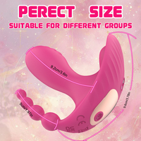 Magnetischer USB-Aufladbarer APP-Ferngesteuerter Tragbarer Simulations-Dildo Sextoy 10-Gang Doppelmotor Unterwäsche Slip Vibratoren