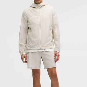 Custom <strong>Men's</strong> Windbreaker Tracksuit Lightweight Breathable Full <strong>Zip</strong> Hooded Elastic Waist Daily 2-in-1 Lined <strong>Shorts</strong> Streetwear - Product Image 4