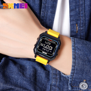 Skmei Men's <b>Digital</b> Watch 30M Water Resistant Silicone Strap Alarm <b>Clock</b> Sports Outdoor Watch - Product Image 4