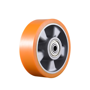 VIMA Fabrik preis 6 Zoll Single Castor <span class=keywords><strong>PU</strong></span> Aluminium Kapazität 500kg Trolley Container Heavy Duty Caster - Product Image 1