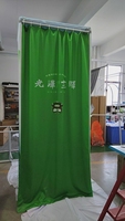 Cabine d'essayage mobile en tissu tendu avec cadre en alliage d'aluminium imprimé par sublimation, écologique, pour promotion et usage domestique