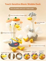 Cadeau d'anniversaire pour filles, canard en peluche robotique alimenté par l'IA pour les enfants de 3 à 6 ans et les filles de 10 ans - Cadeau