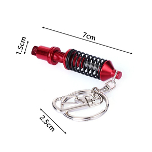 Venta al por mayor de resorte ajustable Mini amortiguador llavero accesorios de coche para regalos - Product Image 2