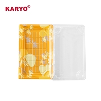 KARYO 1109 Boîte à sushi rectangulaire jetable de qualité alimentaire, haute transparence, anti-buée