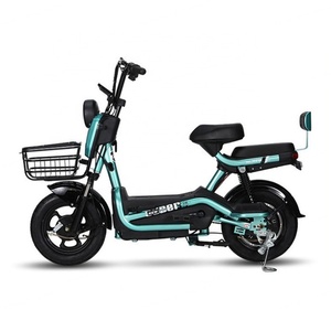 Vélo électrique 350W avec clé à distance, batterie au plomb-acide 48V 12A, cadre en acier, capteur électronique, vélo électrique de type E - Product Image 2