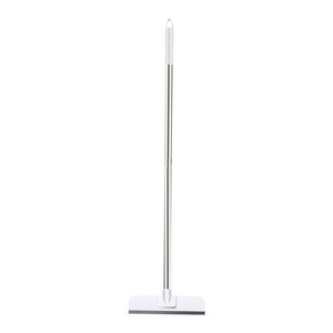 Two In One <b>Floor</b> Scrubber 115Cm Long Handle White Gray Nylon Bristles For Bathroom Cleaning - Product Image 2
