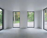 Ventanas Fijas de Vidrio y Aluminio para Villa Moderna Suifu, con Aislamiento Térmico, Recubrimiento en Polvo, Tamaño Personalizado