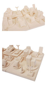 Custom Beige Storage Jewelry Rack for Store Window Displays Elegant Display for <b>Necklaces</b>, <b>Rings</b> Earrings, Perfect for Boutiques - Product Image 3