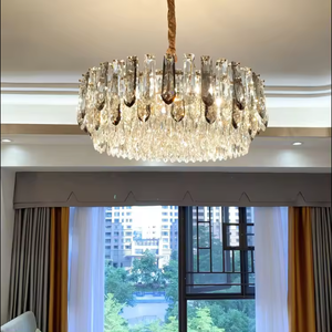 โคมไฟระย้าคริสตัลหรูหราขนาดใหญ่สำหรับโรงแรมโคมไฟระย้า K9ทันสมัย - Product Image 4