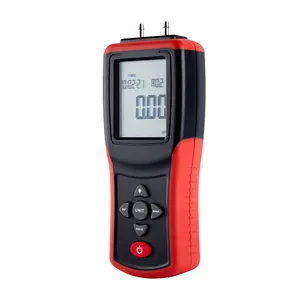 Digital Portable Manometer Handheld Air Vacuum/Gas Pressure Gauge Meter +/-13.78kPa +/-2PSI, 11 Units with Backlight