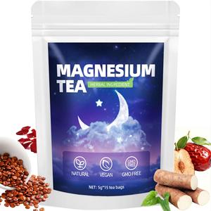 Tè Freddo al Magnesio con Datteri Rossi e Poria, 5g, 15 Bustine - <span class=keywords><strong>Tisana</strong></span> <span class=keywords><strong>Naturale</strong></span> <span class=keywords><strong>per</strong></span> il Supporto del Sonno - Product Image 1