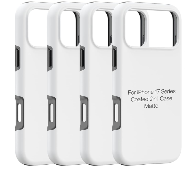 Dual Layer 2 in 1 Custom Design Heat Transfer Mobile Phone Case for iPhone 17 Air Pro Max OEM ODM Blank White Sublimation Cover