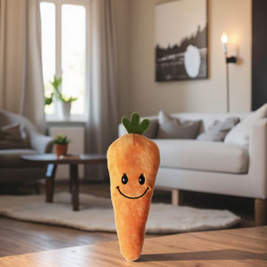 C4P toptan havuç peluş gıcırtılı köpek köpek çiğnemek oyuncak köpek çiğneme oyuncakları köpek diş çıkarma için - Product Image 3