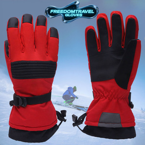 Gants de ski de sport d'hiver pour femmes avec manchette longue mitaines imperméables à écran tactile capables de faire du snowboard - Product Image 1