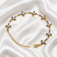Nouveau Bracelet Ciel Étoilé en Acier Inoxydable, Design de Niche Haut de Gamme, Luxe Léger, Tendance Mode Européenne et Américaine, avec Zircon Croisé
