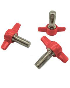 Tornillo <span class=keywords><strong>de</strong></span> Mariposa M6 x 13 mm, Zincado, con Tres Puntas, Abrazadera en T Negra, Kit <span class=keywords><strong>de</strong></span> Perillas <span class=keywords><strong>de</strong></span> Plástico, Tornillo <span class=keywords><strong>de</strong></span> Mariposa - Product Image 5