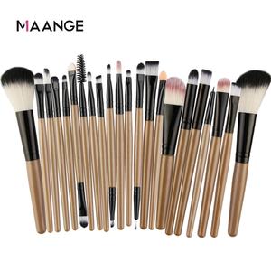 MAANGE-brochas de maquillaje profesionales, mango de plástico, 10 colores personalizados, venta al por mayor, cosméticos, juego de brochas de maquillaje - Product Image 3