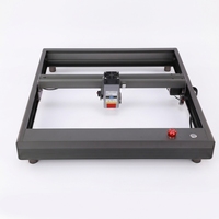 Mesin Pengukir Laser Semikonduktor Desktop T4040 Mini CNC Router Modul Laser 40/80W Kayu AI Berpendingin Udara Kontrol Android