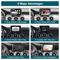 Système Road Top Mirror Link AirPlay NTG4.5 NTG4.7 CarPlay sans fil pour Mercedes Benz Classe A W176 Classe B W246 CLA GLA 2013-2015