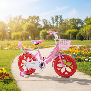 Nouveau <span class=keywords><strong>vélo</strong></span> pour filles de <span class=keywords><strong>16</strong></span> <span class=keywords><strong>pouces</strong></span> en acier à une vitesse avec panier - Product Image 1