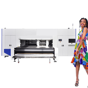 Stampante tessile a getto d'inchiostro ad alta velocità 1 passaggio 2600 di 900 Dpi di precisione di alimentazione automatica del tessuto macchina da stampa digitale - Product Image 1