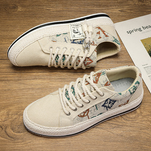 Men's shoes - Summer breathable, versatile and casual slip-on soft-soled height-increasing canvas shoes <b>for</b> men - Product Image 3
