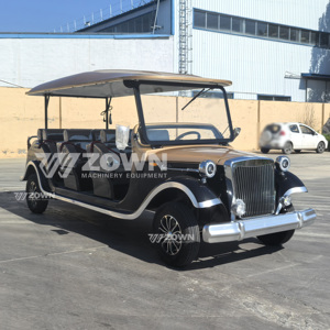 Voiture électrique classique rétro certifiée CE, 11 places, idéale pour les parcs et les attractions touristiques. - Product Image 1
