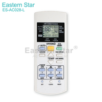 ES-AC028-L 38KHZ A/C prix usine télécommande nouvel ABS et Silicone pour Panasonic AC télécommande affichage LED numérique 17 touches