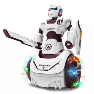 Ucuz toptan elektrikli Robot ses ve ışık ile sürgülü İleri savaş modu Fighter elektrik pili işletilen Robot oyuncaklar