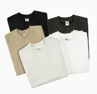 YKH 520GSM lavage léger col rond personnalisé imprimé Logo sweat à manches longues poids lourd sweat à col rond pour hommes