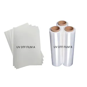 100pcs Cold Transfer Uv Dtf Sticker Film A And B Laminator A3 30cm Pet Ab Film For Hard Surface