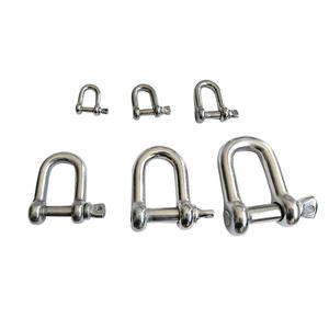 Grilletes en D de Acero Inoxidable 316, Grillete Recto Marino con Patrón de Arco, Anillo de Conexión Galvanizado - Product Image 4