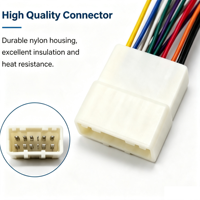 Conjunto de Cableado Personalizado con Carcasa de Plástico Blanca, Conector de Cobre Estañado, Cables Codificados por Color, Arnés de Cableado