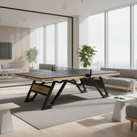 Nouveau SZX Haute Qualité Premier Tennis Table Étanche 25mm Table De Tennis De Table D'intérieur avec Jambe De Fer