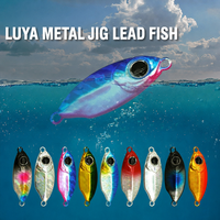 XUHANG JF47 Micro Casting Jig : Leurre à profil mince à coulée rapide 7g-30g, Leurre à plumes émuliées pour Théia et Poisson-pare