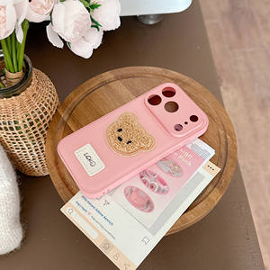 Étui de téléphone en peluche pour 17/16 <span class=keywords><strong>Pro</strong></span> <span class=keywords><strong>Max</strong></span>/15/<span class=keywords><strong>14</strong></span>/13/12 Series - Étui de protection en cuir anti-chute - Product Image 4