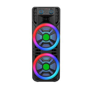 Altavoz Karaoke con Luces LED de 60W, Control Remoto, Reproductor de Audio Inalámbrico para Fiestas, con Ruedas, de 12 Pulgadas - Product Image 4