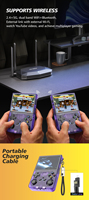 R36xx mise à niveau de la console de jeu portable prend en charge plusieurs émulateurs 2.4 + 5G WIFI + BT 640*480 Pixel câble de charge portable 64GB