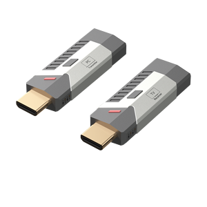 Trasmettitore e Ricevitore <span class=keywords><strong>Video</strong></span> Wireless Portatile in Metallo Full HD 1080P 50M per Proiettori da Riunione, Splitter e Convertitori Pass-Through - Product Image 6