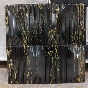 PVC arte 3D pared Interior paneles decorativos pegatinas azulejos para sala de estar <span class=keywords><strong>TV</strong></span> Fondo vestíbulo dormitorio 50cm x 50cm blanco pintable - Product Image 2