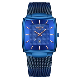 Drioshipping 2613 Reloj de Cuarzo Cronógrafo de Lujo para Hombre, Cuadrado, Delgado, con Malla, Personalizado OEM, Relojes de Pulsera Baratos, de Aleación y Cristal, Regalo Empresarial - Product Image 1