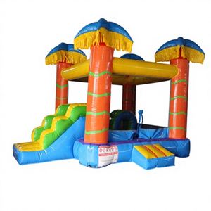 ปราสาทลมเป่าลม PVC แบบเป็นมิตรกับสิ่งแวดล้อม ลดราคาพิเศษ รับน้ำหนักได้ 300 กก. สำหรับเด็ก 8 คน เหมาะสำหรับเช่าจัดงานปาร์ตี้เชิงพาณิชย์ - Product Image 1