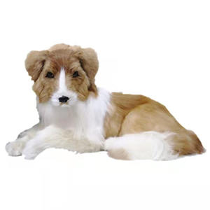 Estatua de cachorro de Border <span class=keywords><strong>Collie</strong></span> de <span class=keywords><strong>pastor</strong></span> alemán realista sentado/De pie, accesorio de película de piel Real, decoración de jardín de resina sólida para el hogar - Product Image 5