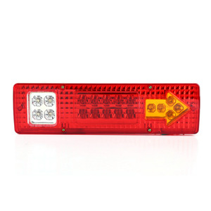 Venta caliente 12-24V luz trasera de camión rojo ámbar blanco LED impermeable señal de giro Indicador de marcador lateral para triciclos nuevo - Product Image 1