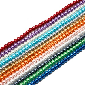 Cuentas sueltas de perlas de vidrio, hebra para fabricación de joyas, bricolaje, decoración, <span class=keywords><strong>8MM</strong></span>, venta al por mayor, barata - Product Image 3