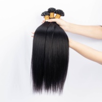 Nouvelle vente Super-septembre 100g K Tips Yaki Extension de cheveux humains droits Microlink V Tip Hair Install